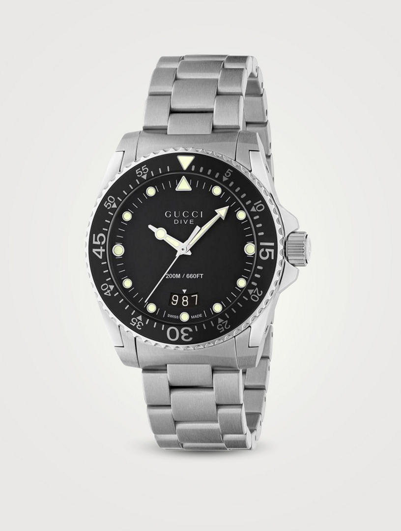 Gucci dive stainless steel watch online