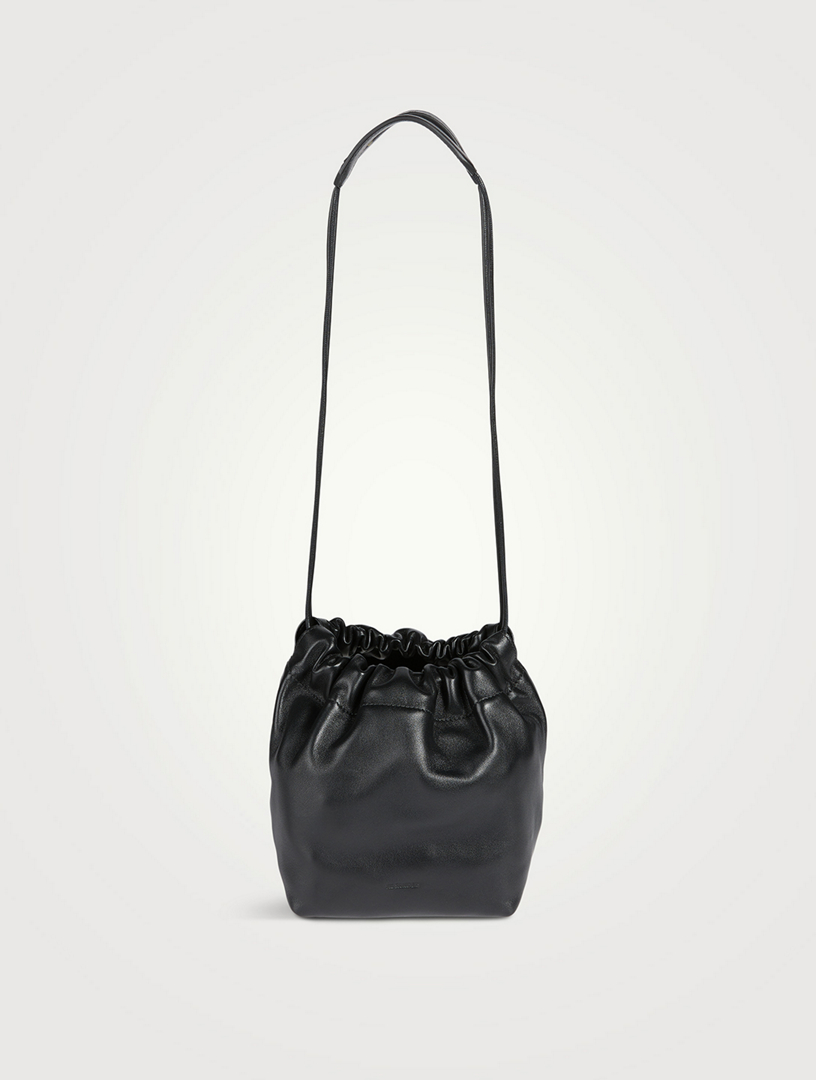 JIL SANDER Dumpling Leather Bucket Bag | Holt Renfrew