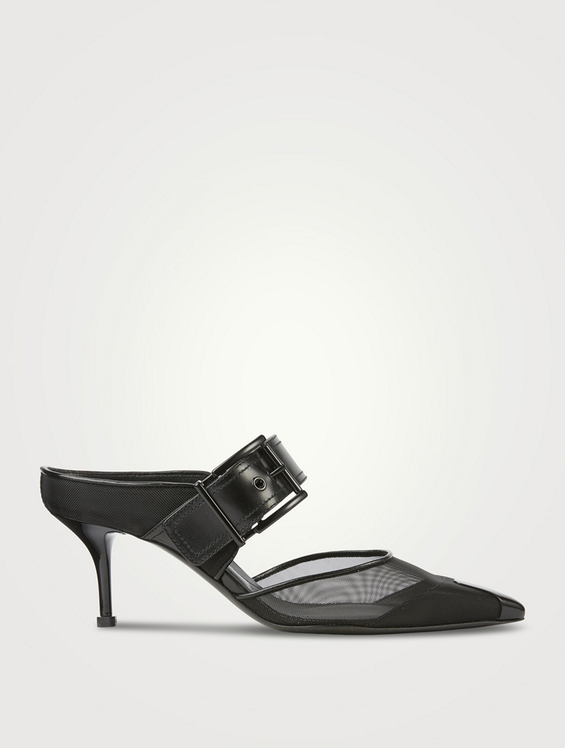Mules Punk en maille à boucle