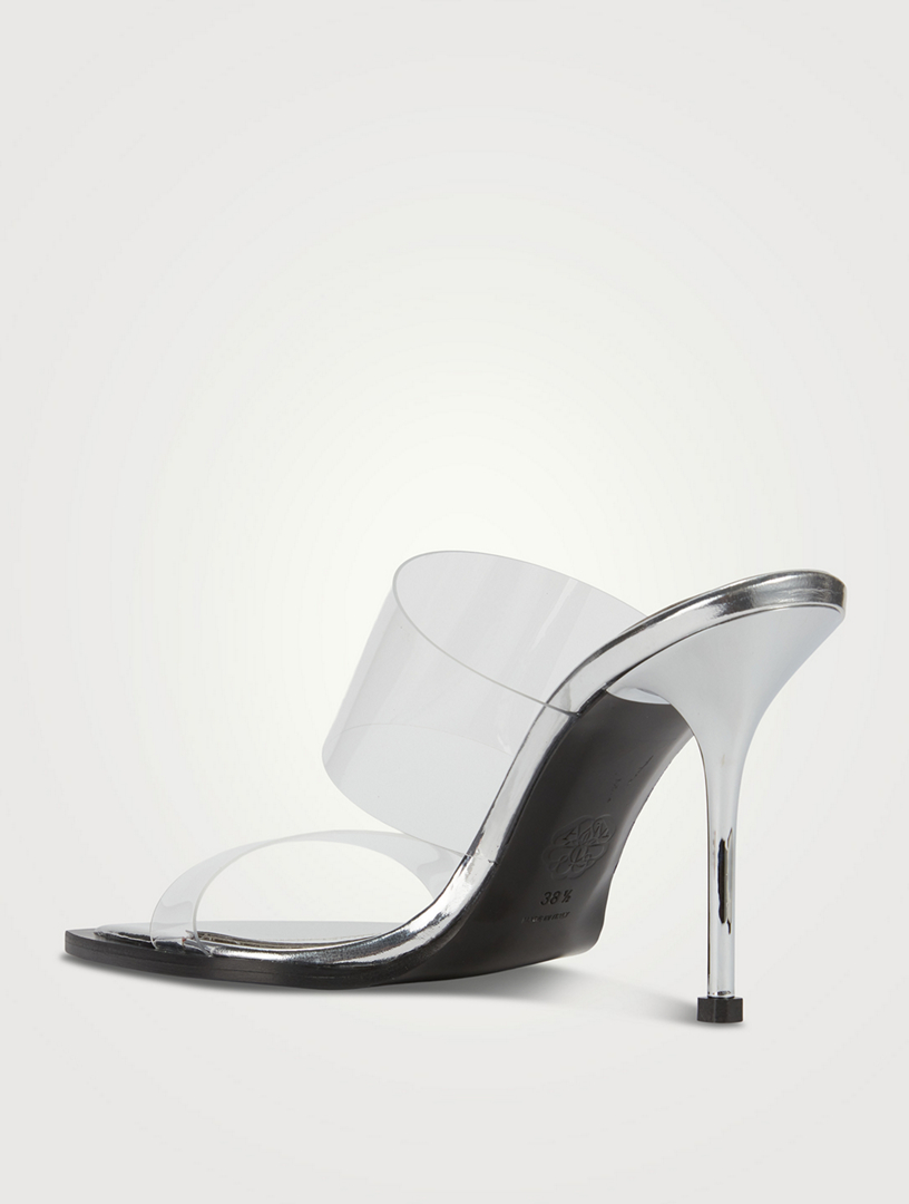 Pin PVC Metallic Mules