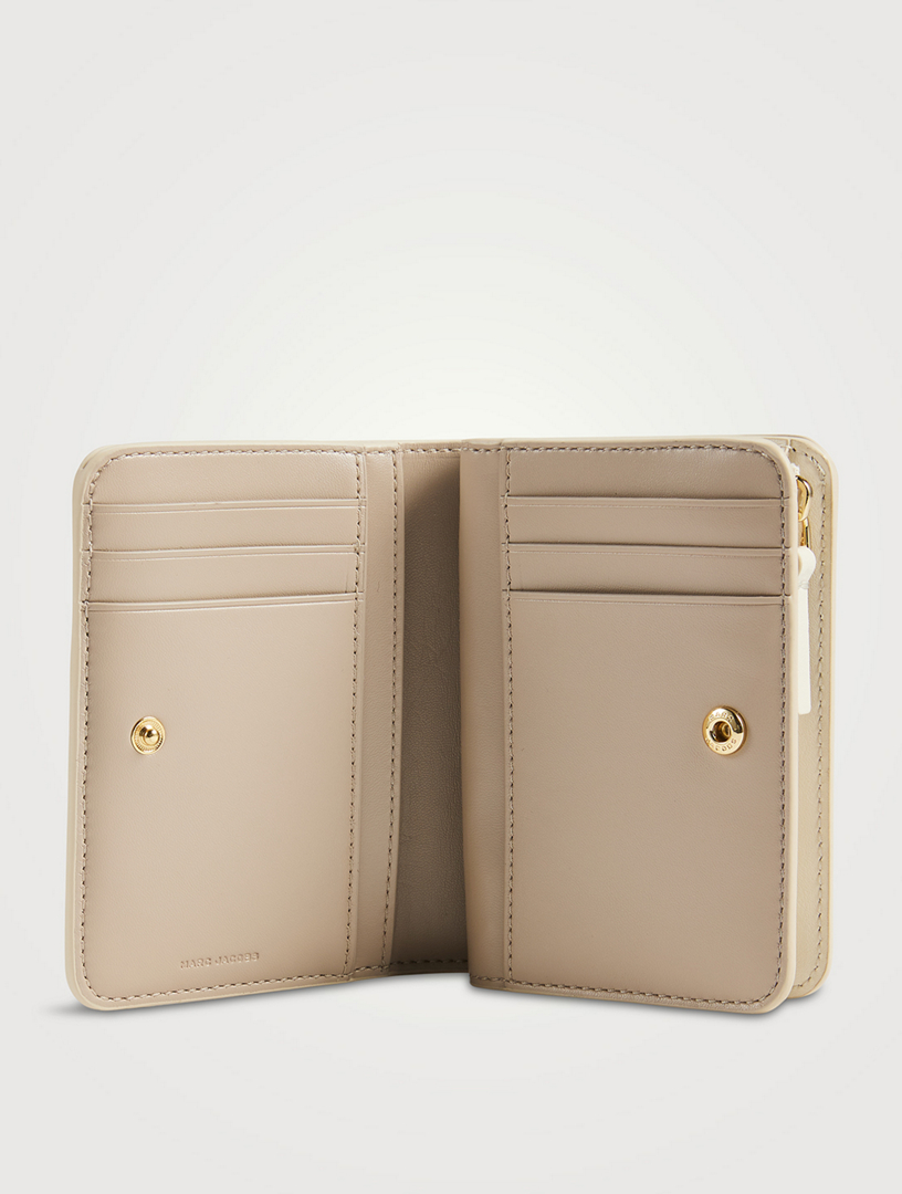 MARC JACOBS The Mini J Marc Compact Coated Leather Wallet | Holt 