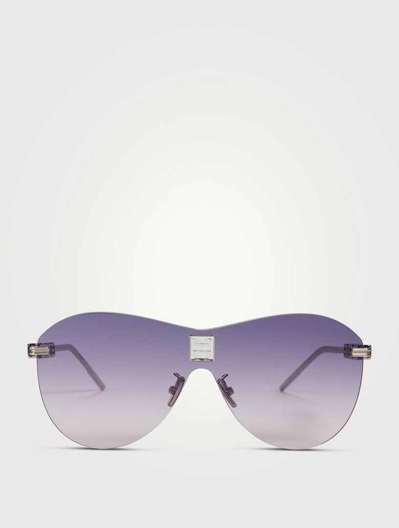 GIVENCHY 4Gem Aviator Sunglasses