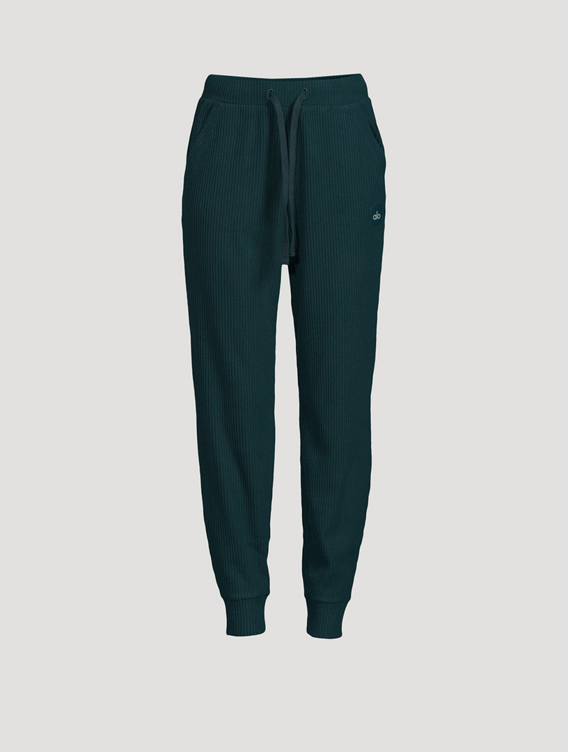 ALO YOGA MUSE Sweatpant in Gravel Heather XS (2-4) Waist (25-26.5) Hip  (34.5-36)