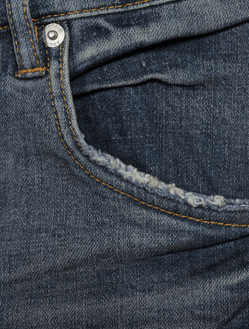 Coated Gradient Skinny Jeans