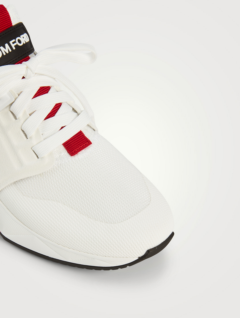Lago Neoprene And Suede Sneakers