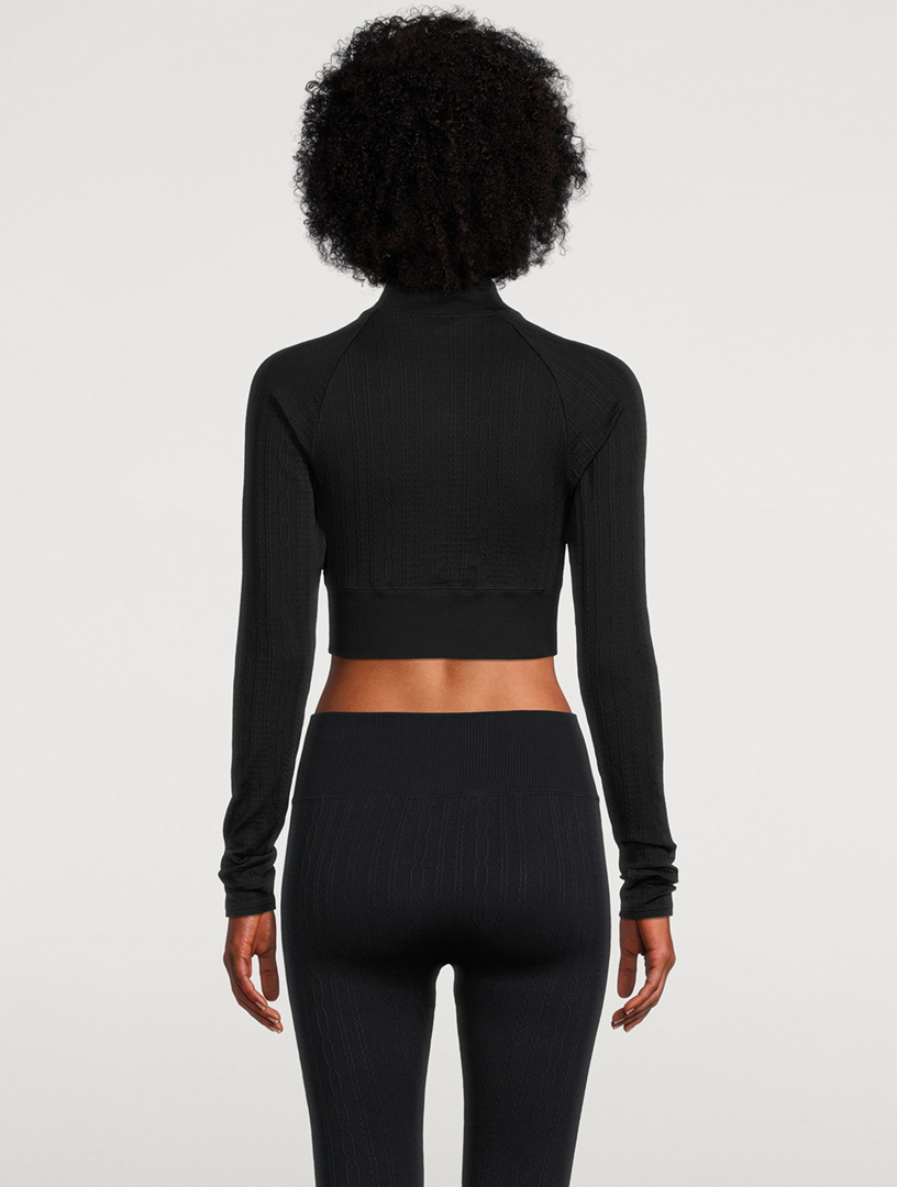Seamless Cable-Knit Top