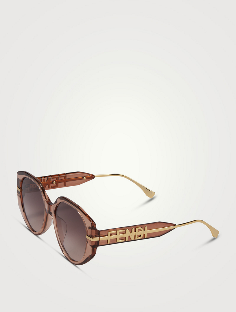 Fendi Eyewear Fendirama Round Sunglasses - Farfetch