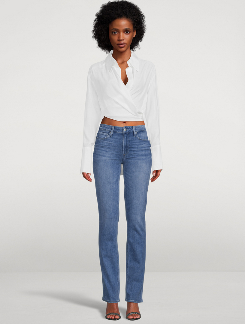 Paige transcend hoxton high waist hot sale straight jeans