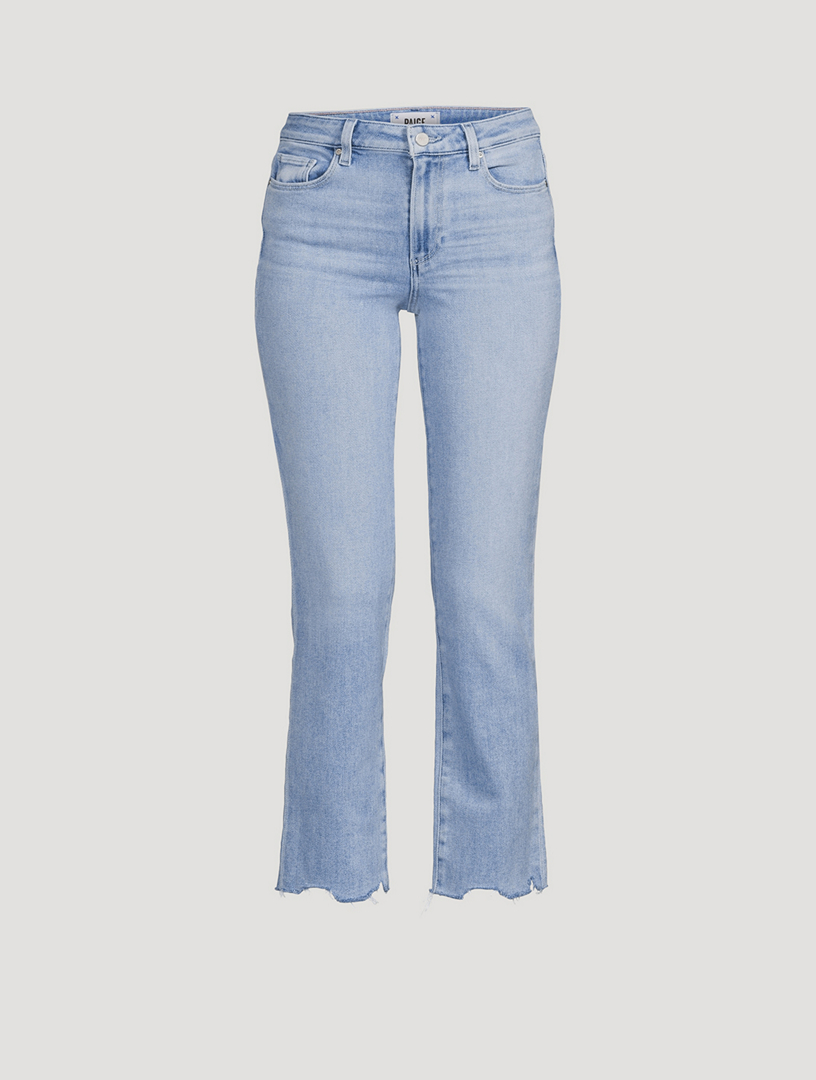 Blue High-rise kick-flare jeans, ALAÏA