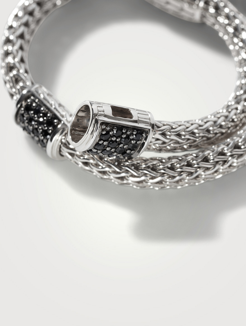 JOHN HARDY Sterling Silver And Black Sapphire Classic Chain