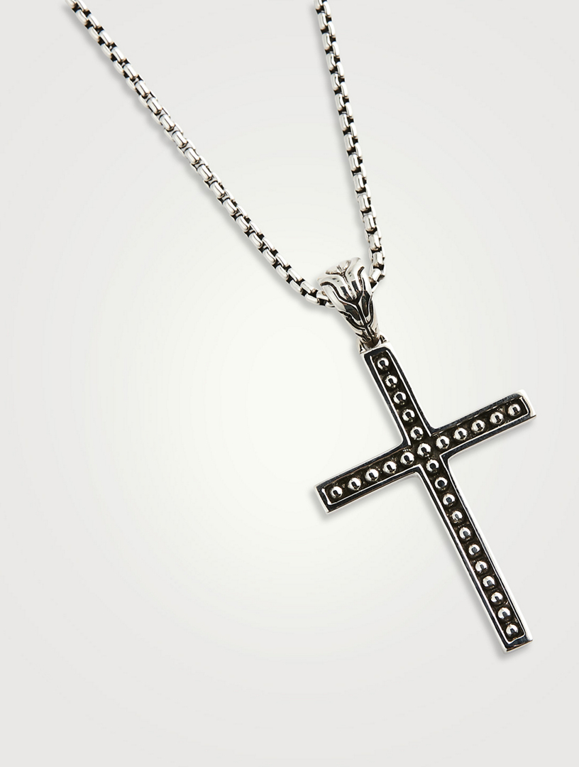 JOHN HARDY Sterling Silver Jawan Cross Pendant Necklace