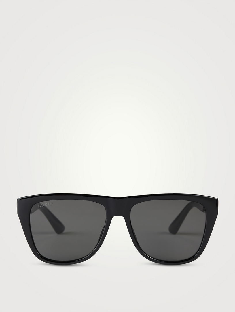 GUCCI Rectangular Sunglasses  Black