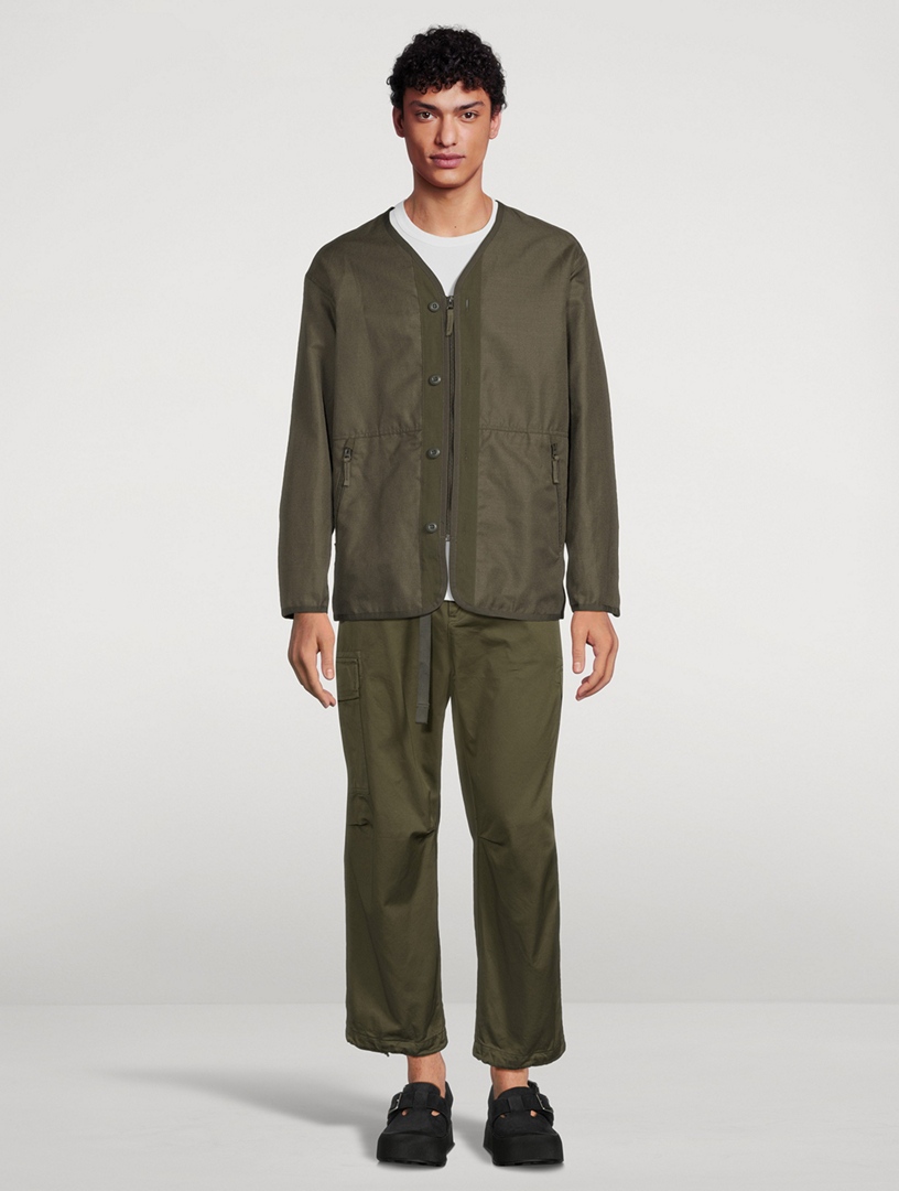 Collarless Zip Jacket