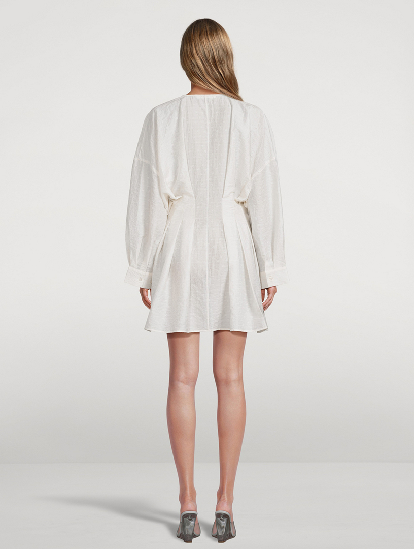 Engla Pleated Mini Dress
