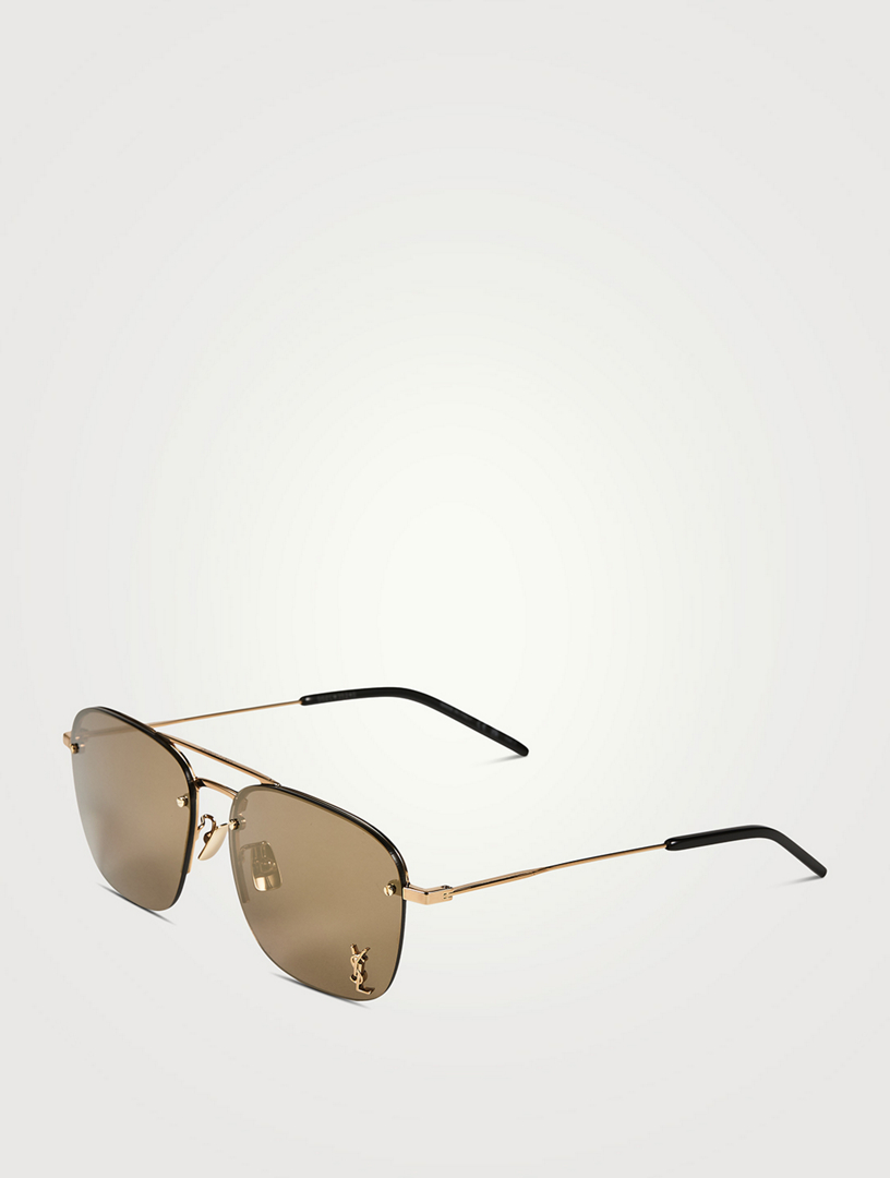 SAINT LAURENT Lunettes de soleil SL 309 de style aviateur  Métallique