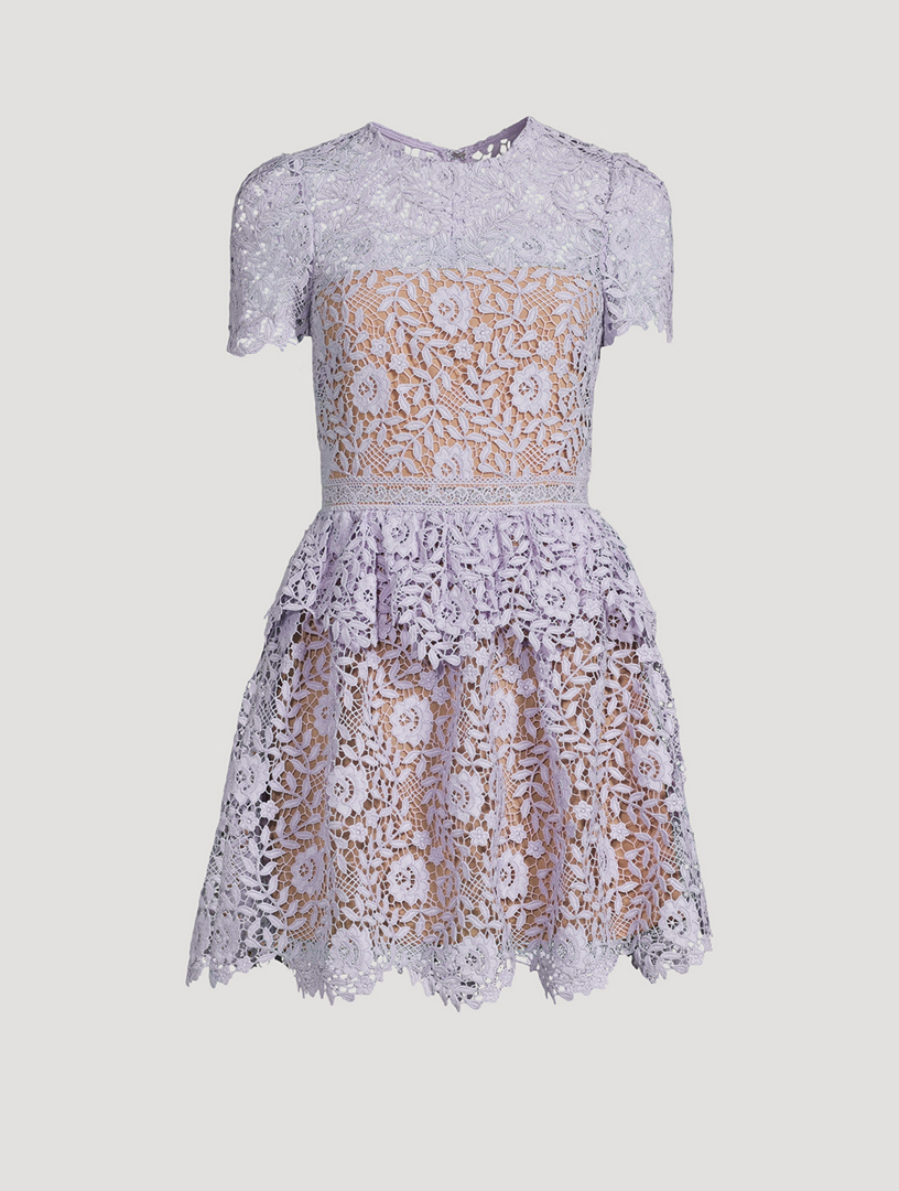 Lace 2025 peplum dress