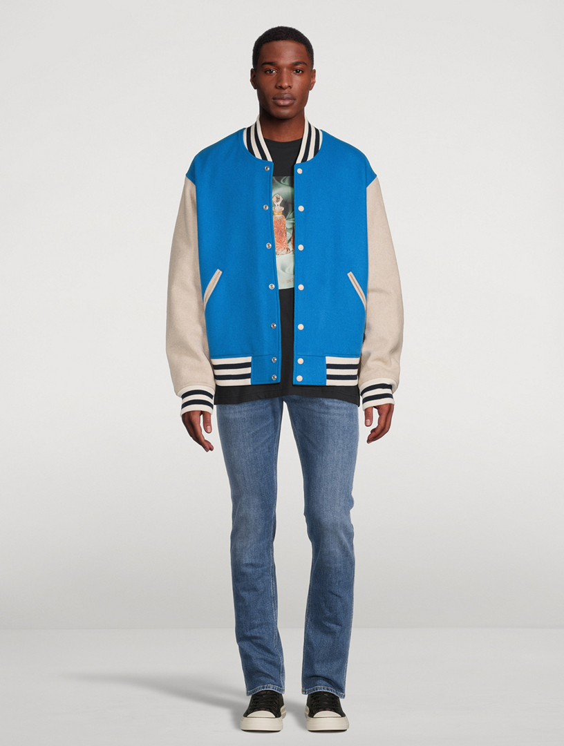 Wool-Blend Varsity Jacket