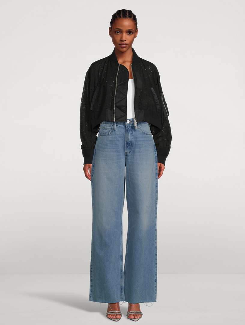 FRAME Le High 'N' Tight Wide-Leg Crop Jeans | Holt Renfrew