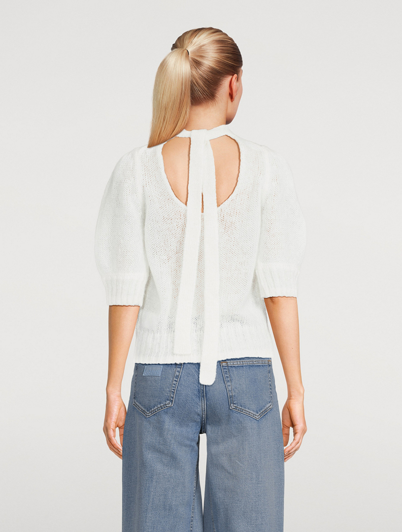 Mohair Open Back Top