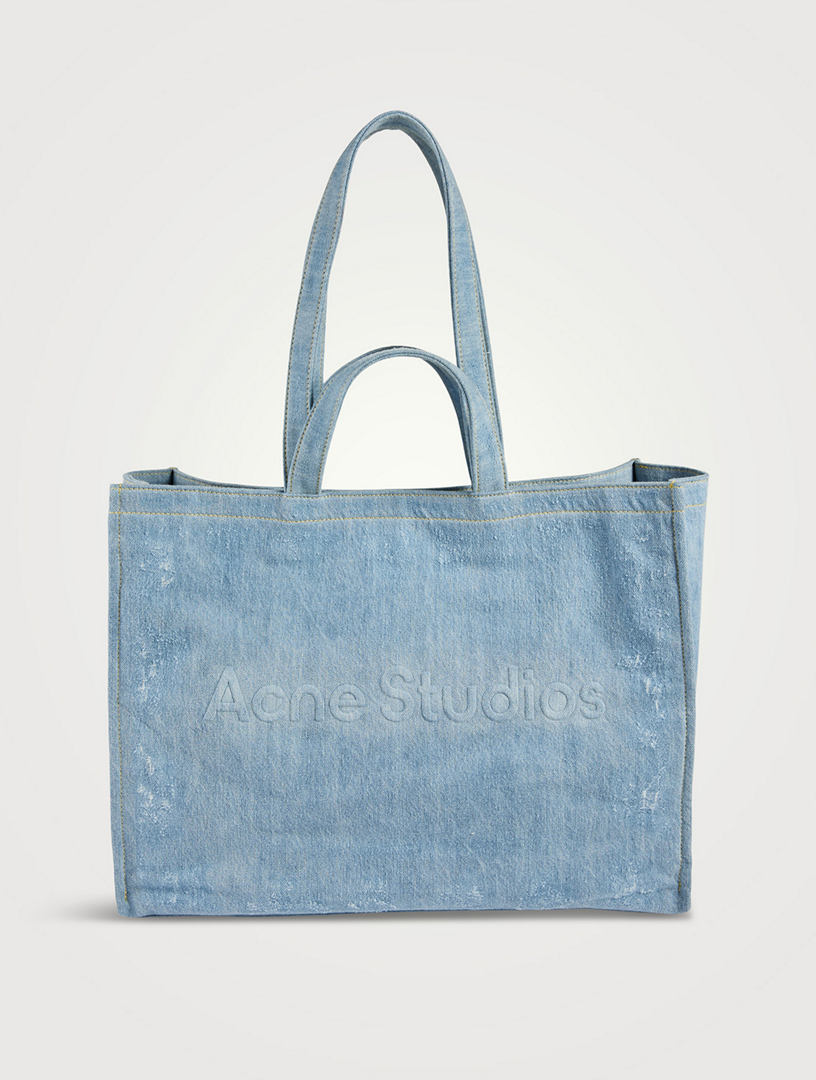 [Acne Studios] LOGO DENIM TOTE BAG デニムトートバッグ ACNE STUDIOS Denim Tote Bag | Holt Renfrew