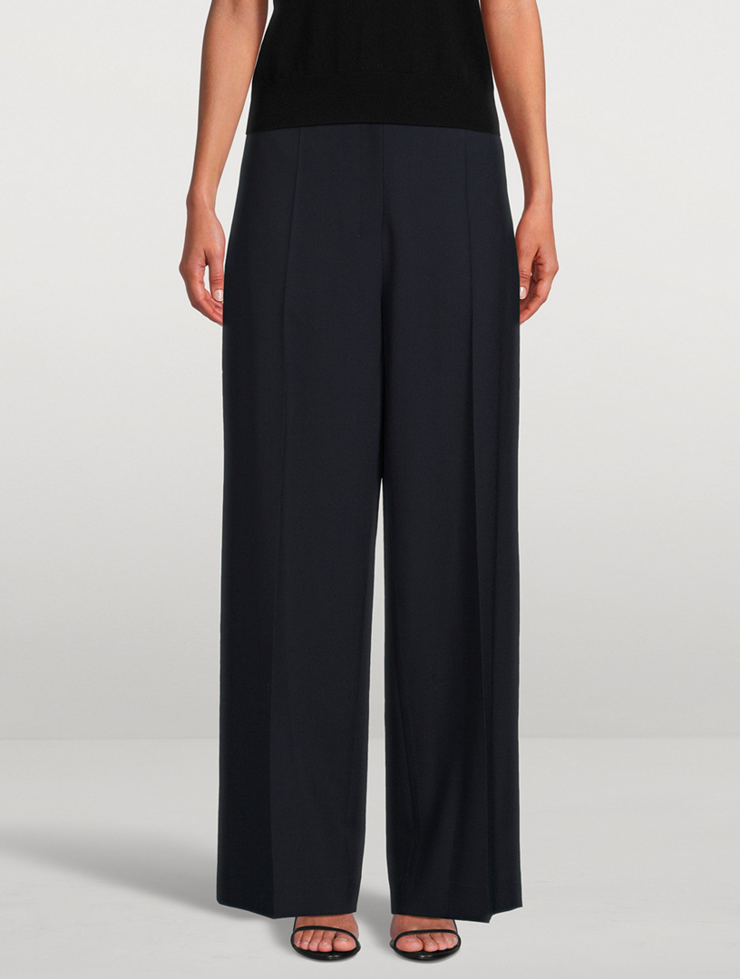 THE ROW Gordon Wide Leg Wool Trousers Holt Renfrew