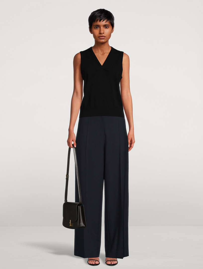 THE ROW Gordon Wide Leg Wool Trousers Holt Renfrew