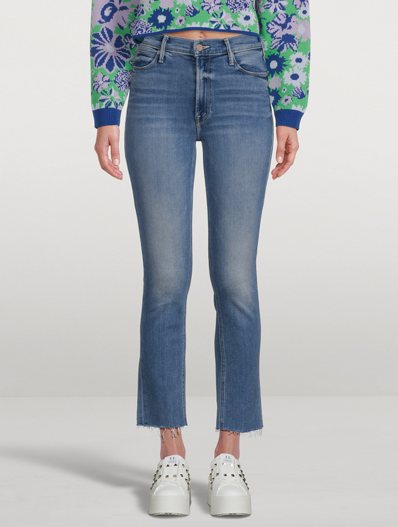 MOTHER The Dazzler Straight-Leg Ankle Jeans