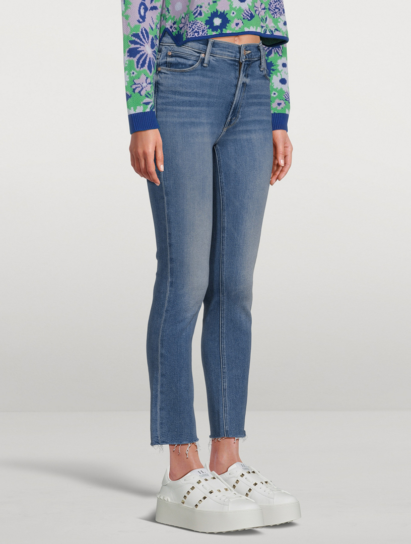 MOTHER The Dazzler Straight-Leg Ankle Jeans