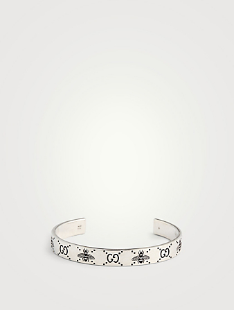 Sterling Silver Bee And Double G Motif Bracelet