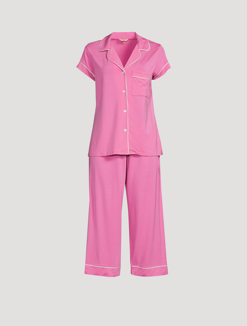 EBERJEY Gisele Cropped Pajama Set