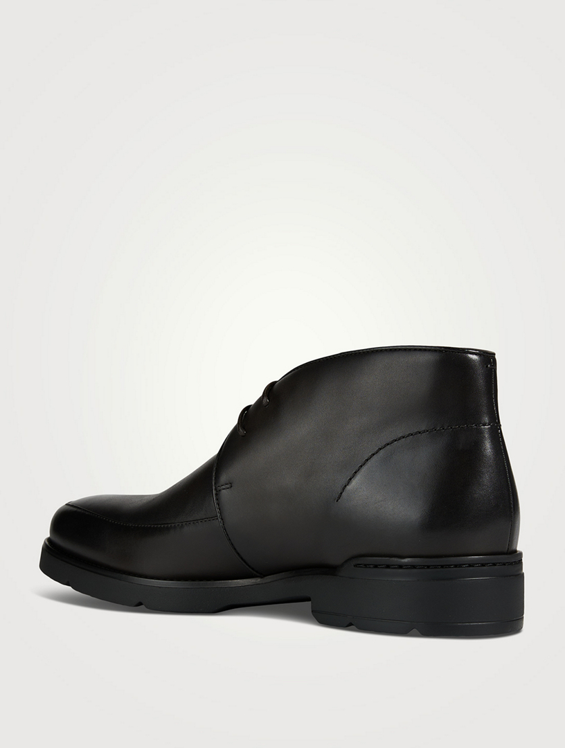 Leather Laced Ankle Boots