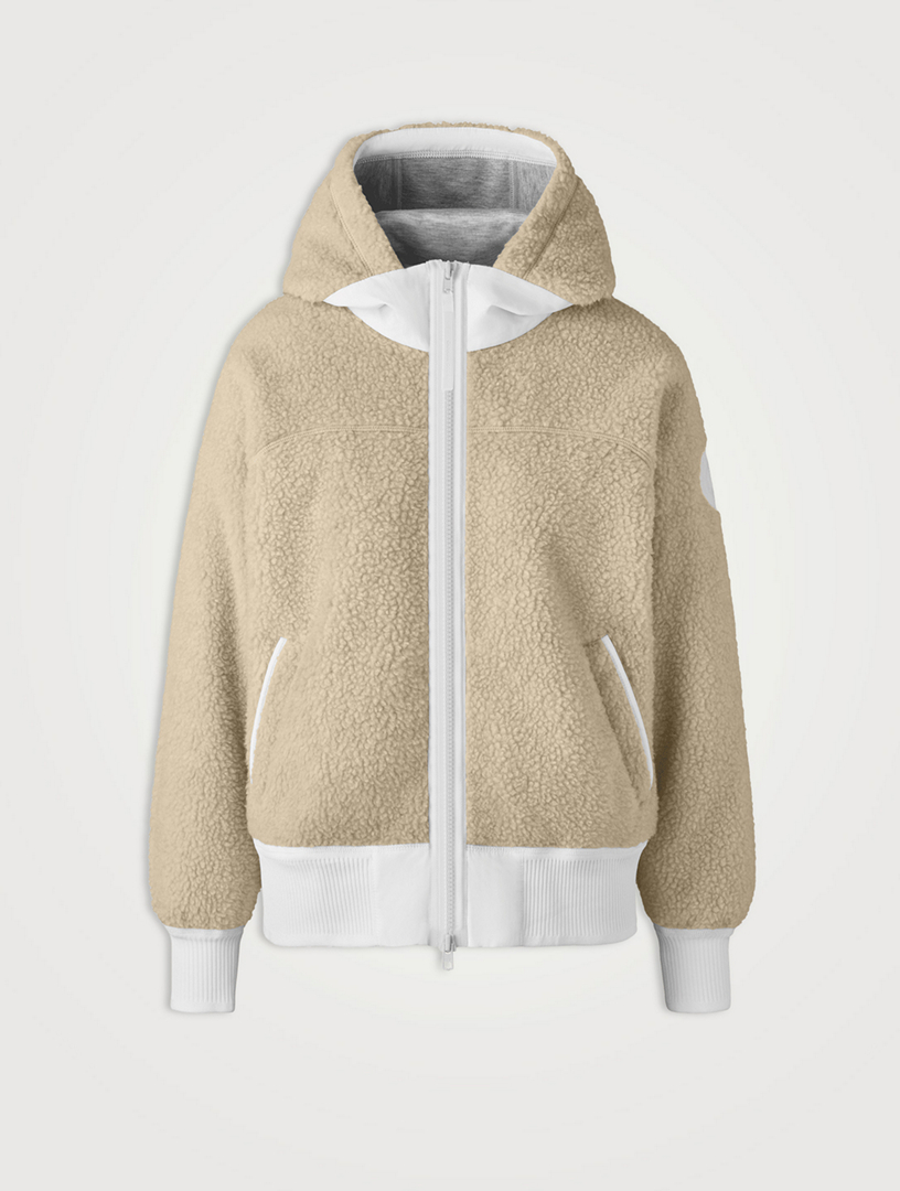 Shop Simcoe Fleece Hoody HUMANATURE Womens Greige, Canada Goose