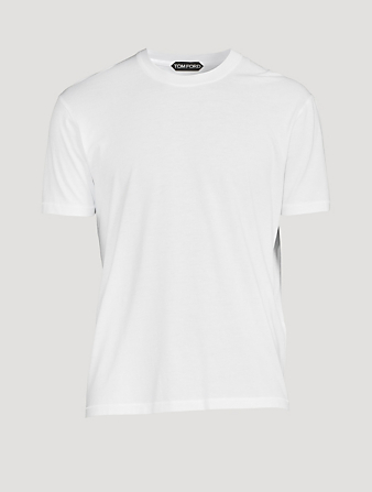 Cotton-Blend Crewneck T-Shirt