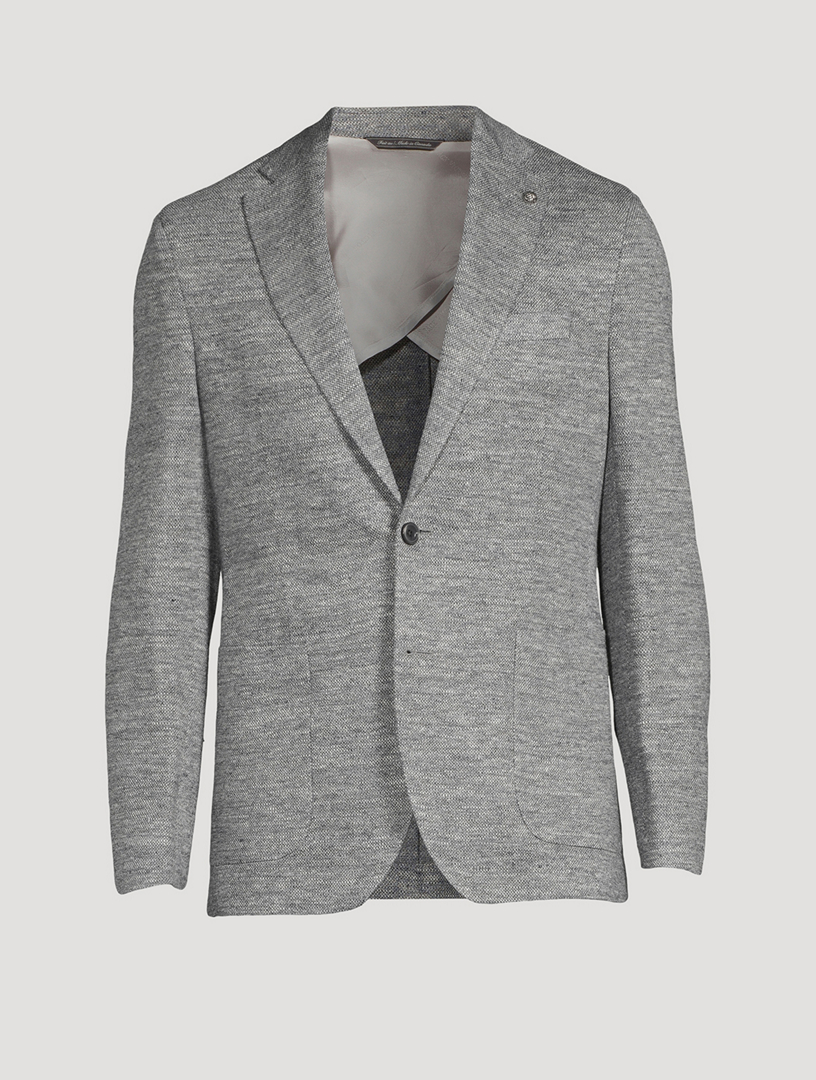 Hampton Linen-Blend Melange Jacket