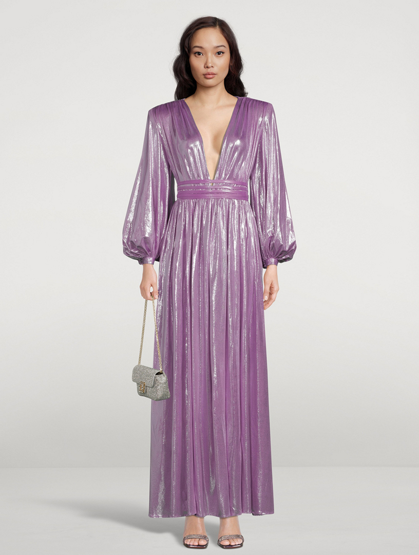 BRONX AND BANCO Zoe Metallic Gown | Holt Renfrew