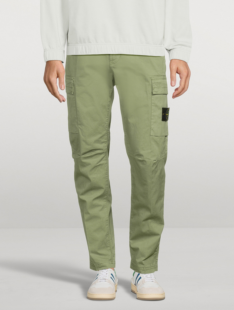 Pantalon homme Stone Island en molleton de coton Marine