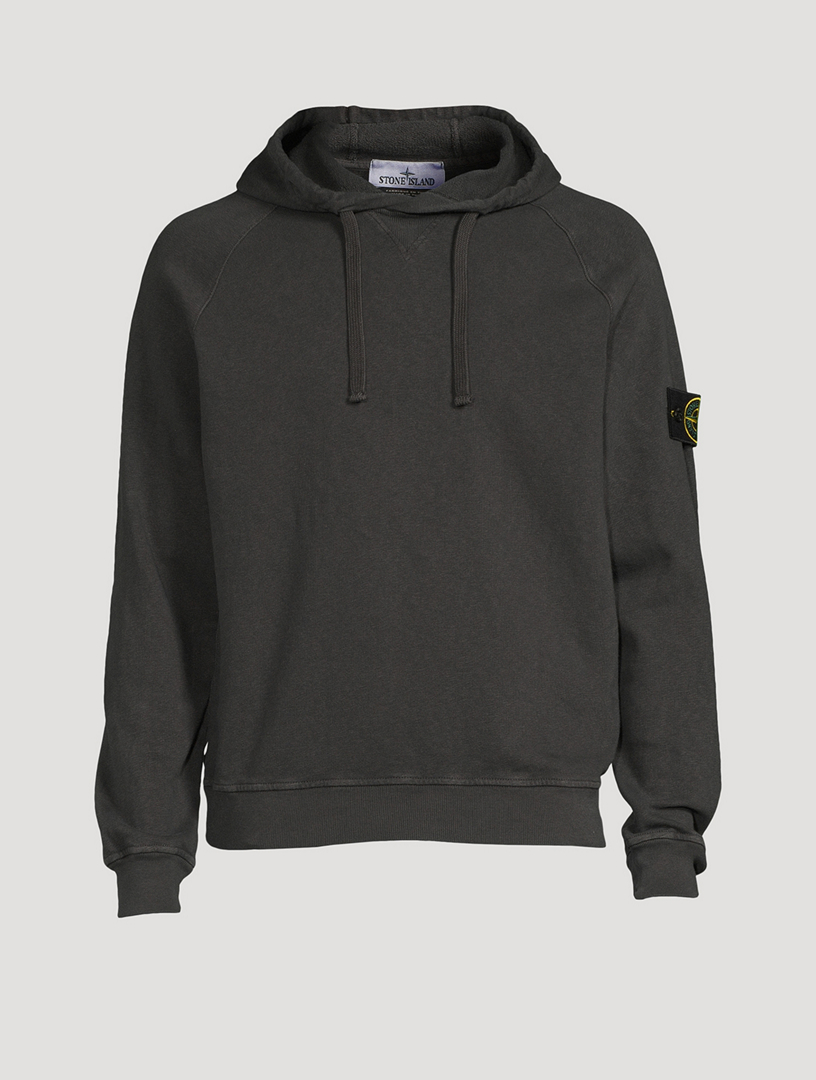 STONE ISLAND Old Treatment Cotton Hoodie | Holt Renfrew