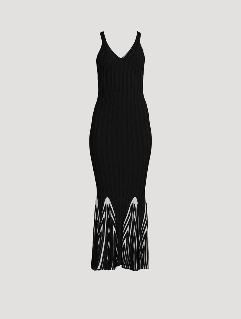 chanel black knit dress Chanel Knit Dress Wool Black WS6397 – NUIR VINTAGE main image 1