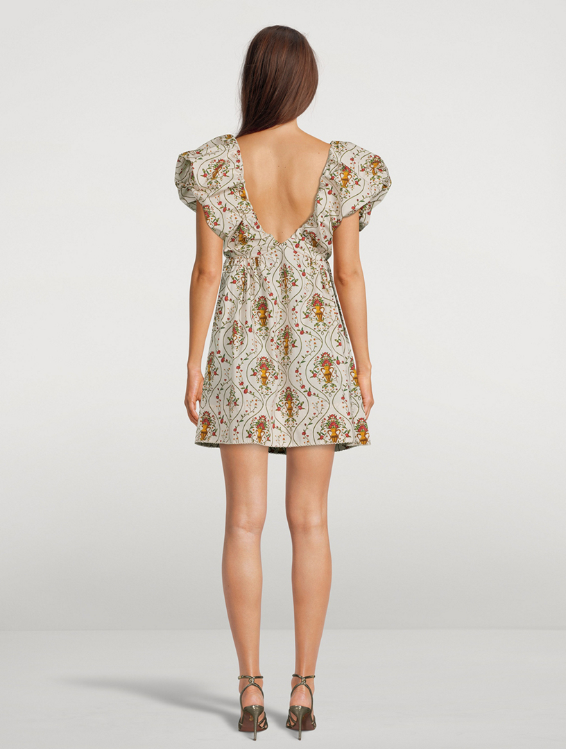 Horizonte Mini Dress Floral Amphora Print
