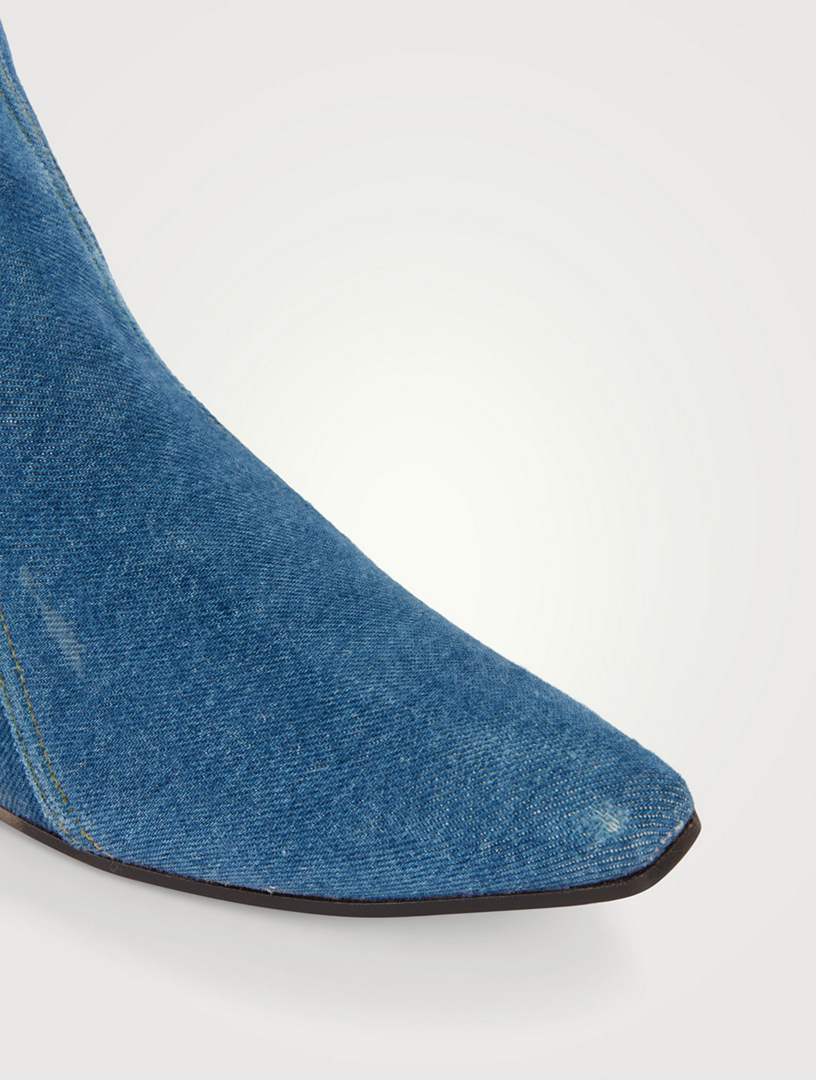 Denim Ankle Boots