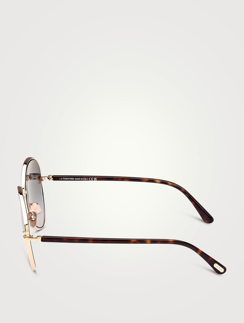 TOM FORD Lunettes de soleil aviateur Rio  Rose