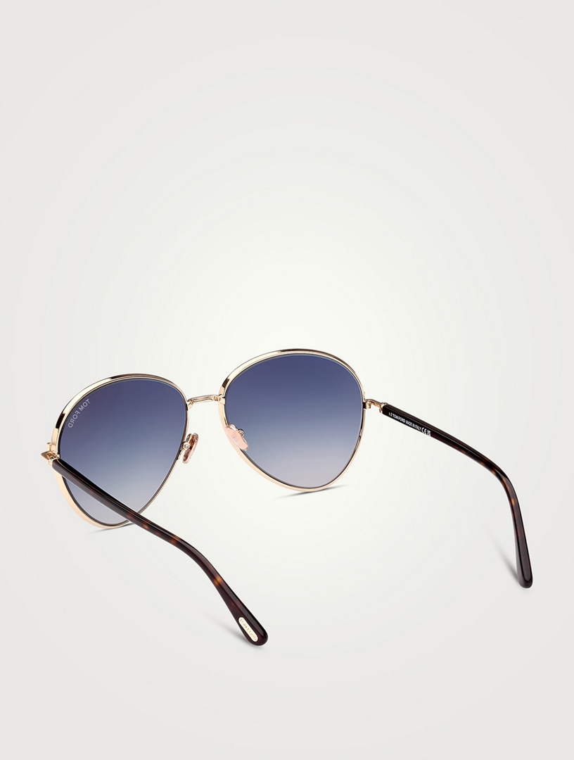 TOM FORD Lunettes de soleil aviateur Rio  Rose