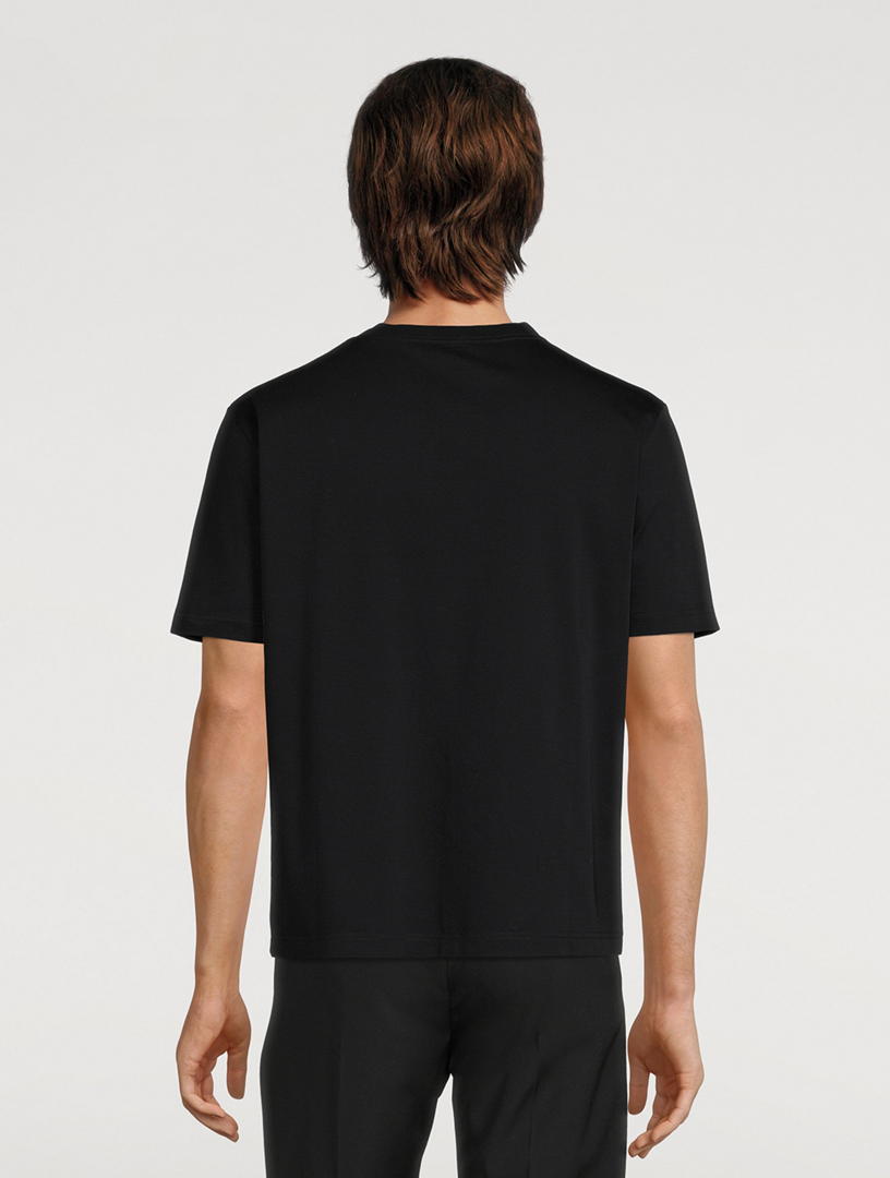 Cotton T-Shirt With Logo Embroidery