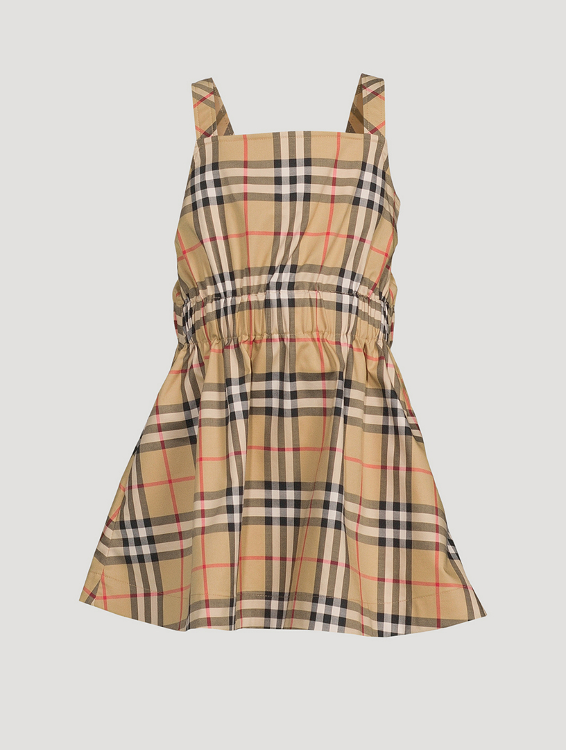 Vintage Check Stretch Cotton Dress