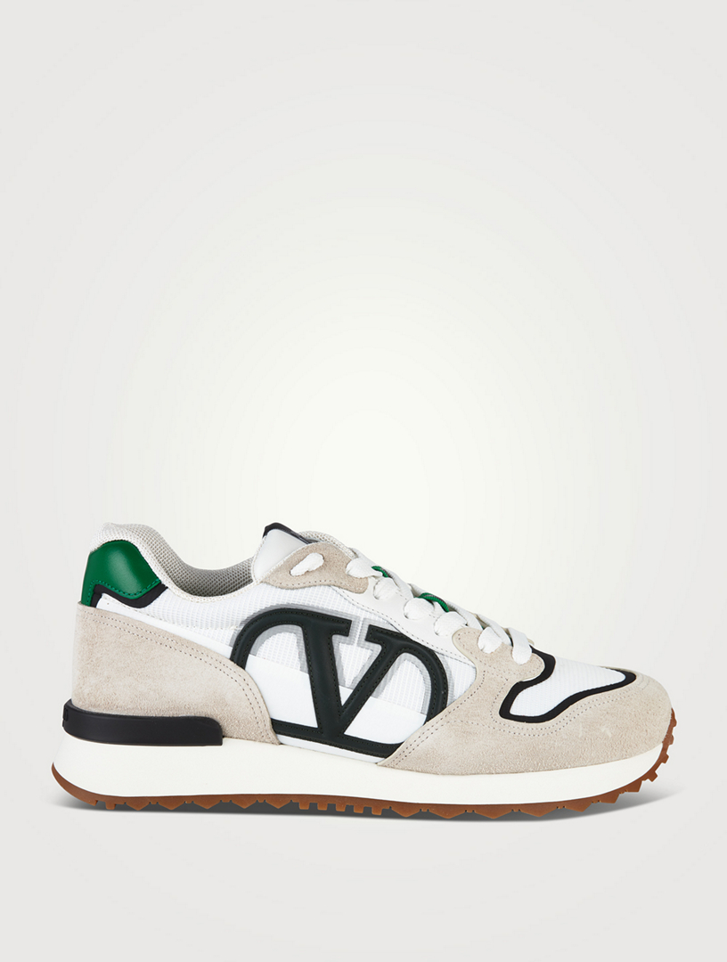 VLOGO Pace Low Top Suede And Leather Sneakers