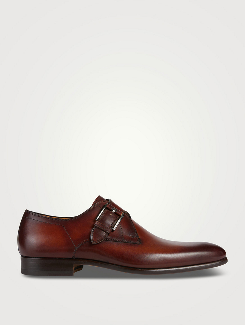 Mansfeld Leather Monk Strap Shoes