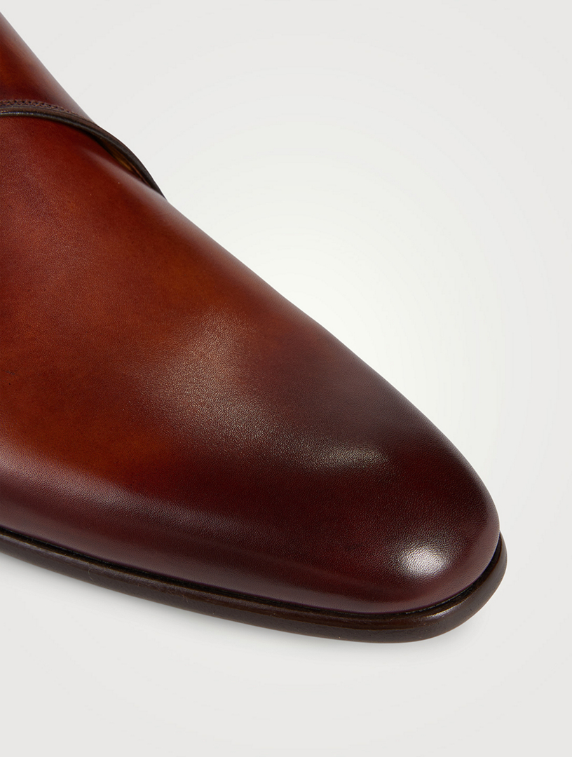 Magnanni carey leather monk 2024 loafer