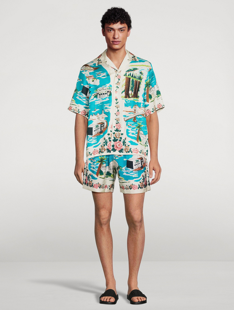 Silk Hawaiian Shorts