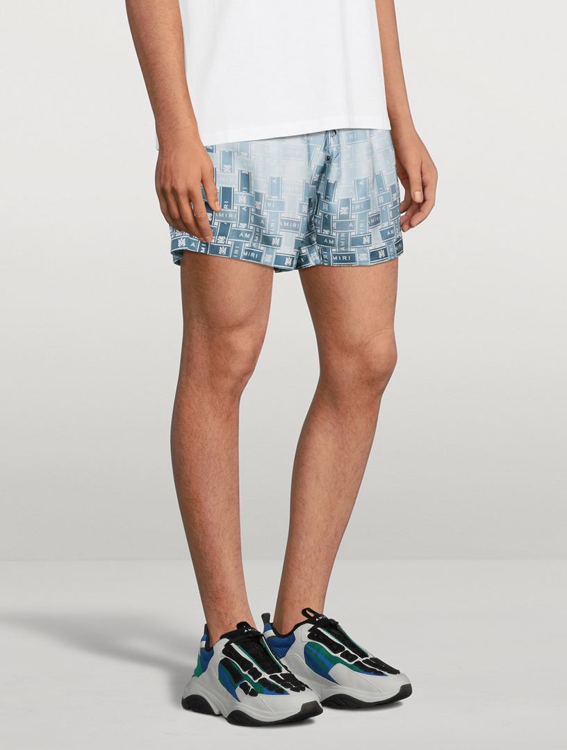 Gradient Tape Silk Shorts