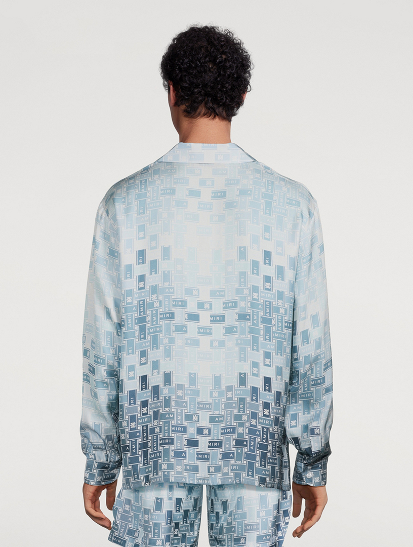 Gradient Tape Silk Shirt